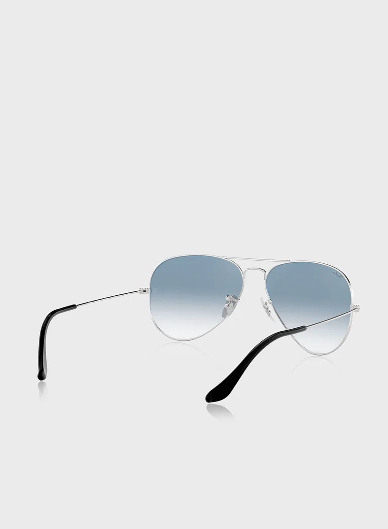 Ray-Ban 0Rb3025 Aviator Large Metal Sunglasses