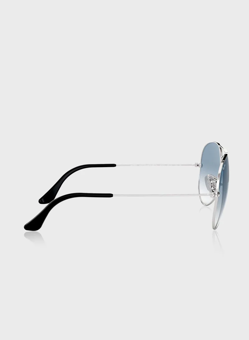 Ray-Ban 0Rb3025 Aviator Large Metal Sunglasses
