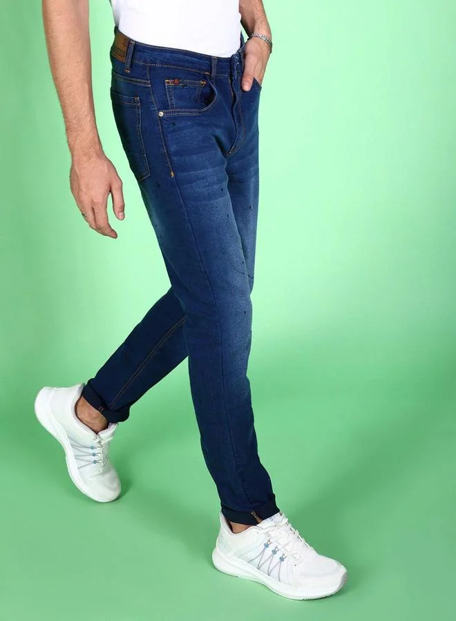 Take Two Men Blue Slim Fit Faded Jeans By HardSoda