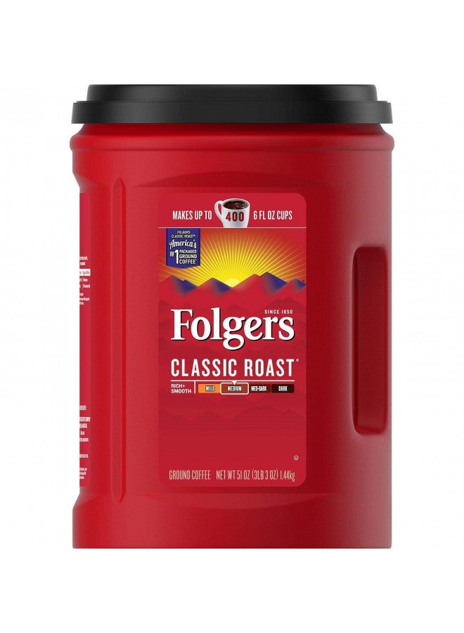 Folgers Coffee, Classic(Medium) Roast, 51 Ounce, Red - Image 2