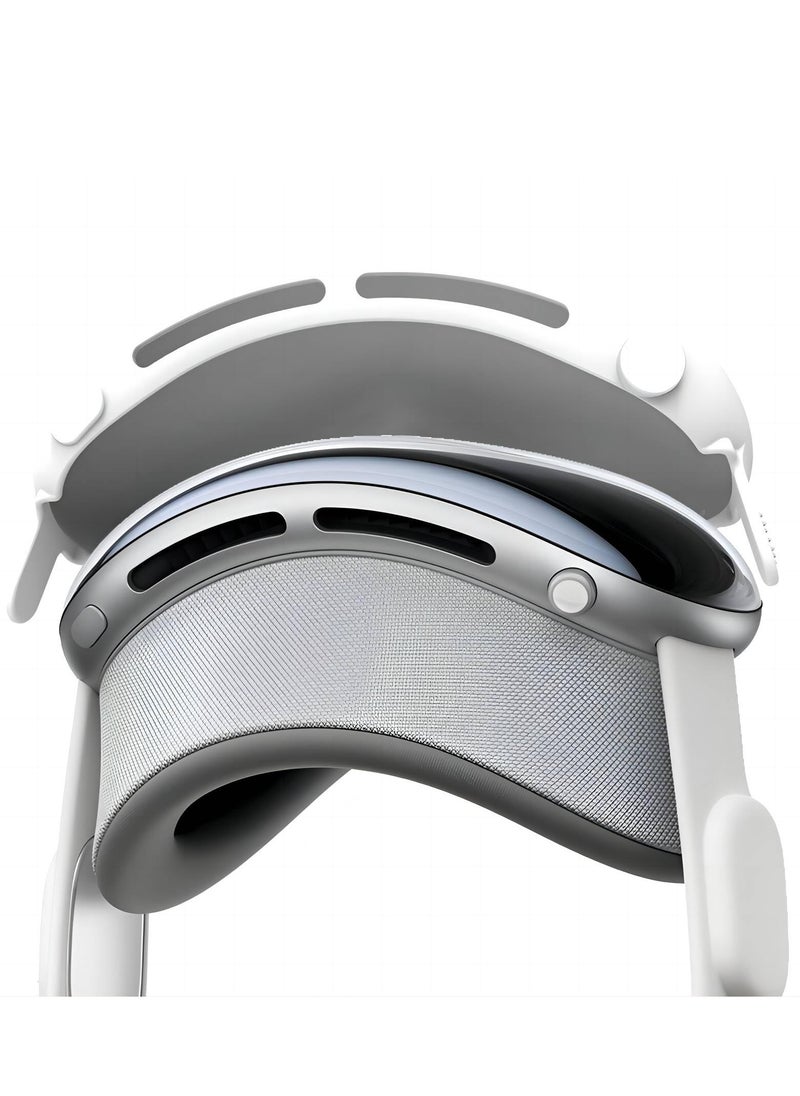 Excefore - Compatible with Apple Vision Pro Case and Protective Cover Full Protective Cover for Vision Pro VR Headset 2024 Accessories Provides Superior Protection Against Scratches White - Image 1
