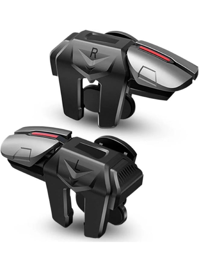 Mobile Controller with 6 Triggers - Game Controller for easy aiming and High winrate - 6-Finger Mobile Triggers Compatible with iPhone, Android, and iPad - Image 1