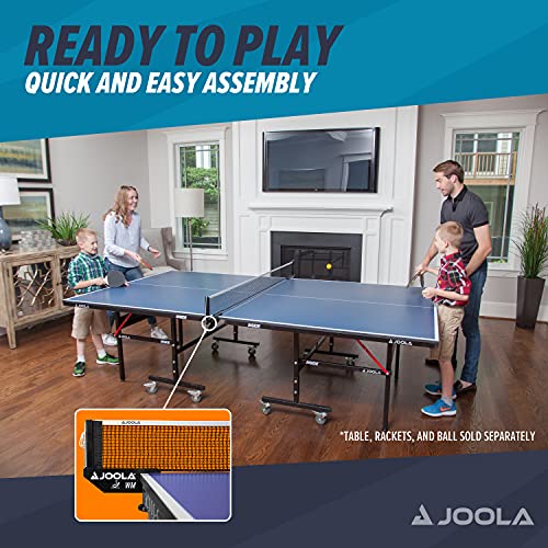 JOOLA طقم شبكة ومثبت تنس الطاولة JOOLA WM الاحترافي - معتمد من ITTF للبطولات - شبكة بونغ بونغ بحجم 72 بوصة مع ملحق مشبك لولبي - Image 3