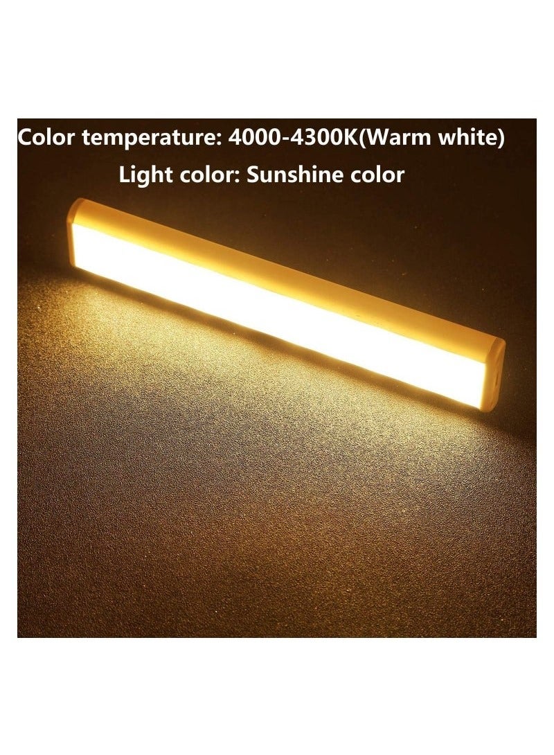 Motion Sensor Light Bar Night Light for Room, Stick-on Anywhere Wireless Battery Operated 10 LEDs Closet Lights Wardrobe Lighting LED Light(Warm White, 3 Pack) - Image 5
