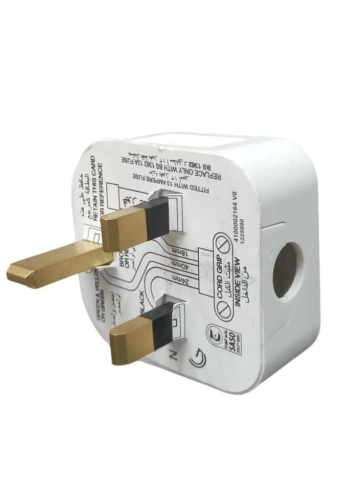 alfanar 13 Flat 3 Pin Plug  - Image 1