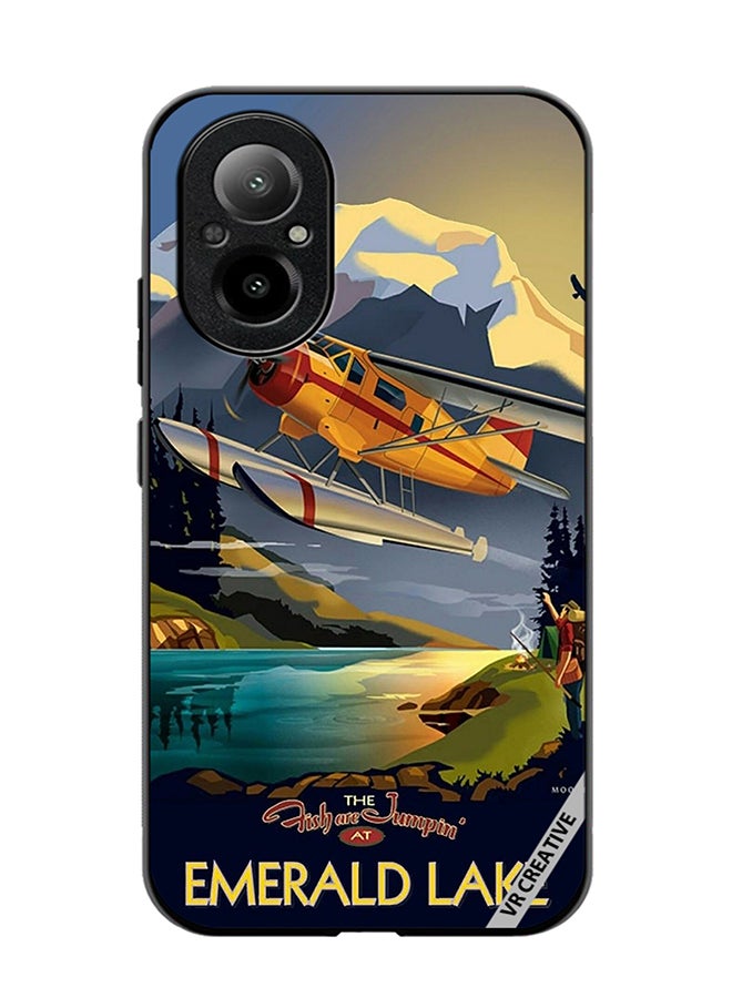 VR CREATIVE Protective Case Cover For Realme C67 4G Emerald Lake Design Multicolour - Image 1
