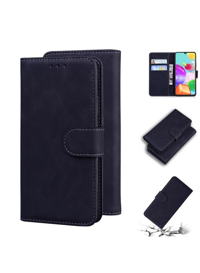 اس-توب جراب لهاتف Samsung Galaxy A41 مصنوع من الجلد بلون نقي وملمس ناعم - Image 1