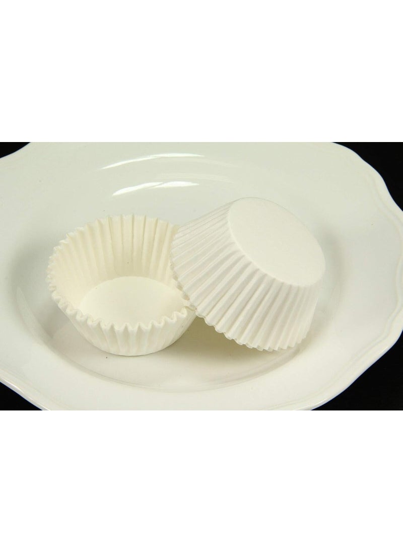 BIG BOX BIG BOX White 100 Piece White Paper Standard Grease Proof Baking Muffin Cupcake Cups Liner  - Image 4