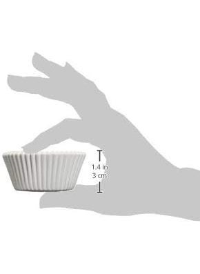 BIG BOX BIG BOX White 100 Piece White Paper Standard Grease Proof Baking Muffin Cupcake Cups Liner  - Image 3