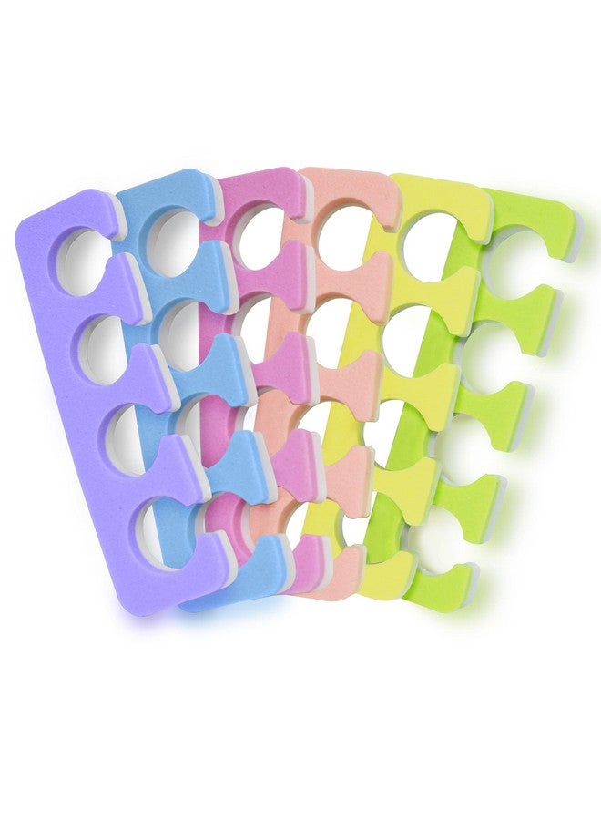 زد ام او اي مجموعة فواصل أصابع القدم - 24 قطعة من أدوات باديكير فاخرة فائقة النعومة والمتانة بلونين من ZMOI - Image 1