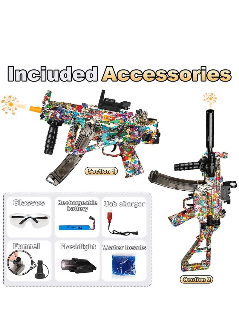 Moonmen Electric Gel Ball Blaster M416 Gel Blaster Gun Toy with 20000 Water Beads for Outdoor - Image 2