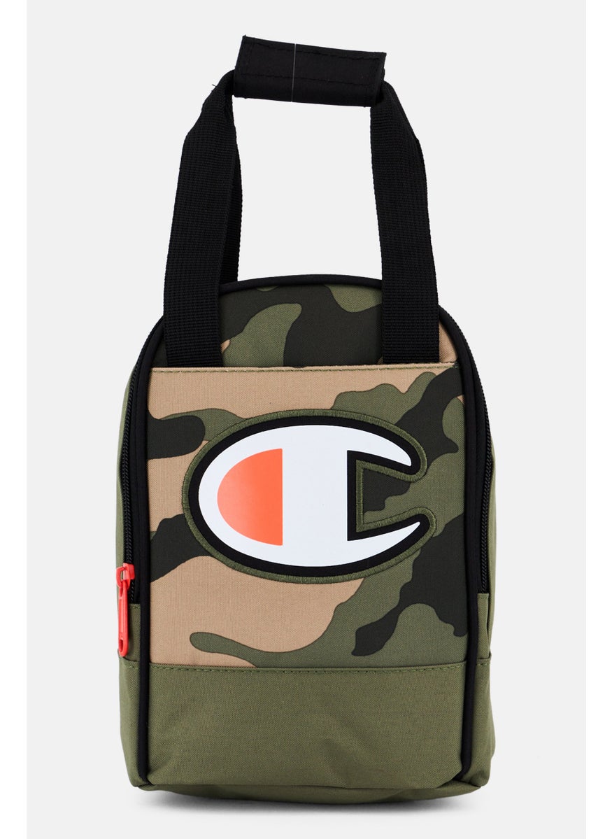 Champion - Kids Boy Brand Logo Lunch Box 23 x H 15 x L 11 x W cm, Olive Combo - Image 1
