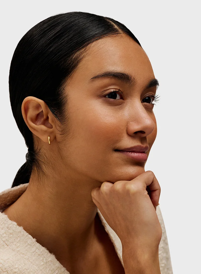 Ted Baker Logo Detail Hoop Earrings