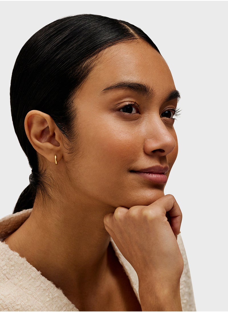 Ted Baker Logo Detail Hoop Earrings  - Image 4