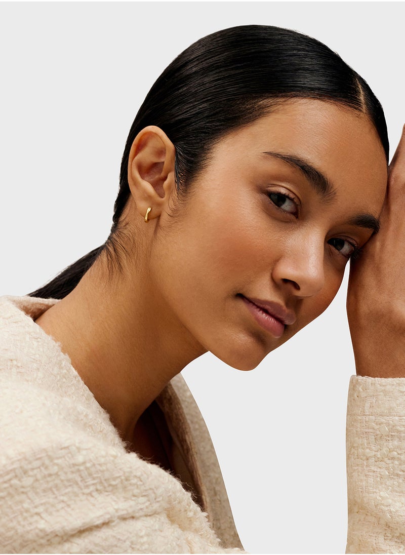 Ted Baker Logo Detail Hoop Earrings  - Image 5
