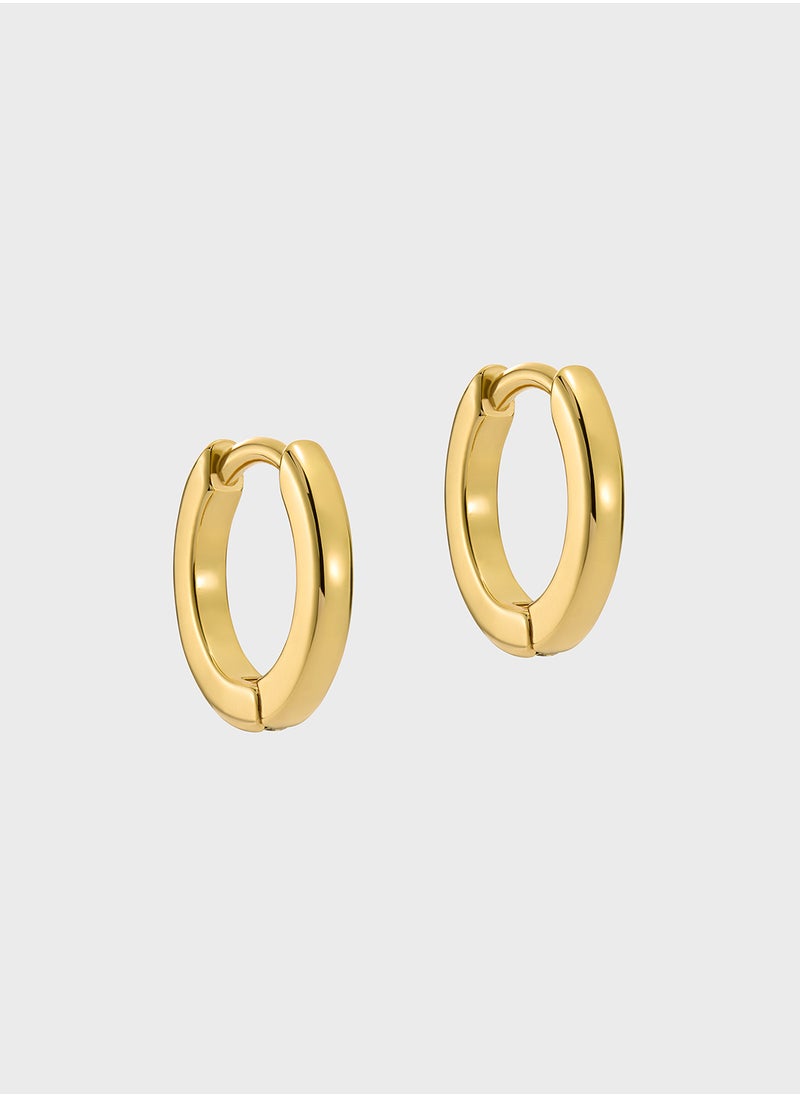 Ted Baker Logo Detail Hoop Earrings  - Image 3
