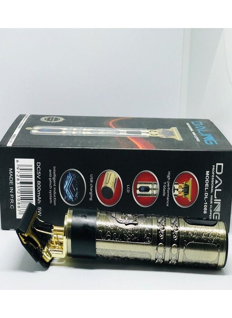 Daling Men's Hair Clippers Rechargeable LCD Display Beard Trimmer Electric Shavers Carbon Fiber Trimming Kit for Heads Hair Trimmer for Men Wireless Rechargeable - Image 3