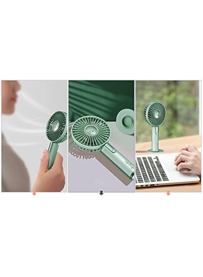 Portable Fan Hand Held Usb Charging Fan Small Hand Fan Foldable for Purse Small Personal Fan Battery Operated Hand Held Handheld Rechargeable Fan with Stand Small Handheld Fan Non Electric - Image 4