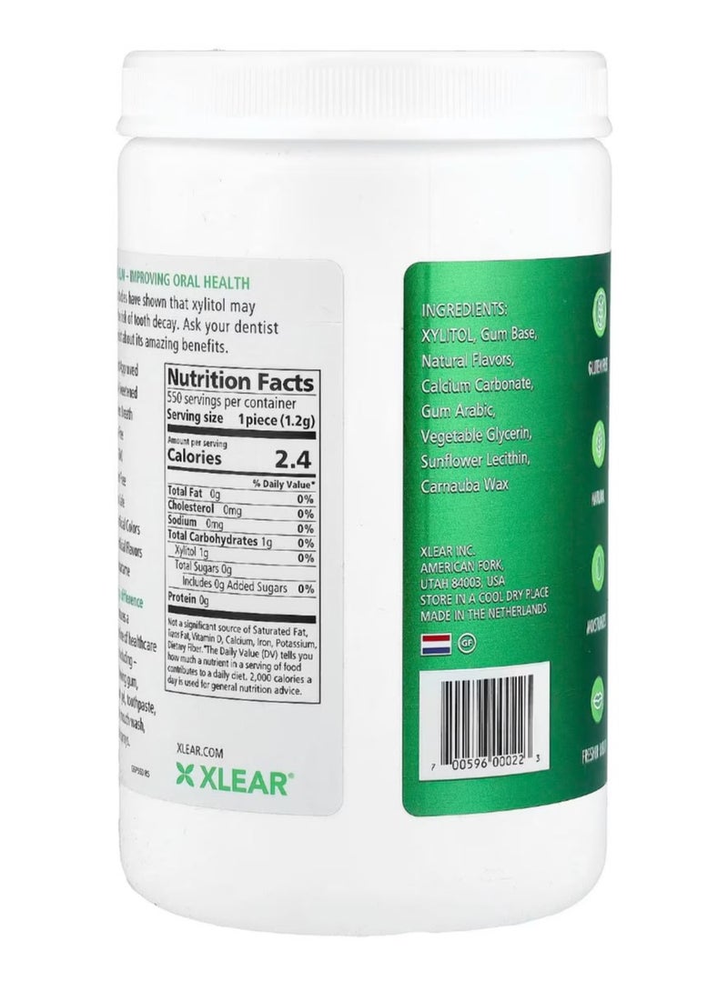 إكسلير Xlear، سبراي®، علكة، بنكهة النعناع الطبيعي، خالية من السكر، 550 قطعة - Image 2