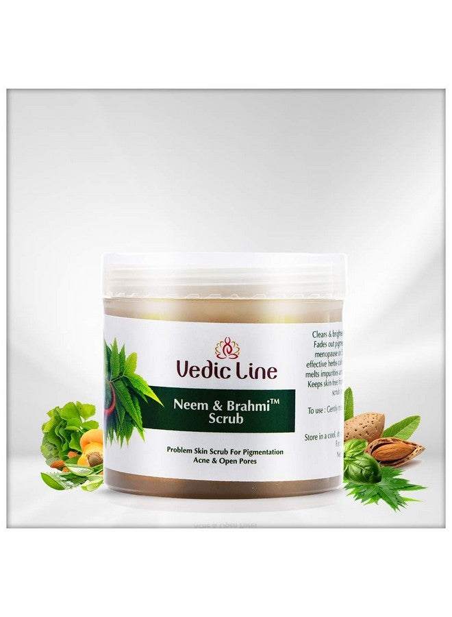 Vedic Line Vedicline Neem & Brahmi Face Scrub Reduce Dead skin, Acne and Open Pores With Almond Oil, Tulsi, Aloe Vera For Skin Purification,100ml - Image 2
