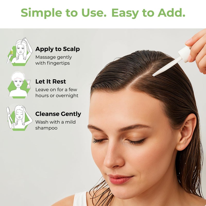 GHORI Rosemary, Mint & Biotin Fortifying Hair Oil | Stimulates Hair Growth & Strengthens Follicles| Essential Oils for Healthy Scalp | Fast-Absorbing, Silicone-Free | 2 fl oz (59ml) - Image 5