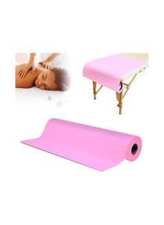 LA PERLA TECH  2 Roll Disposable Non Woven Bed Sheets Massage-Clinic-Salon Table Paper-Pink-White 50 PICS PER ROLL  - Image 2