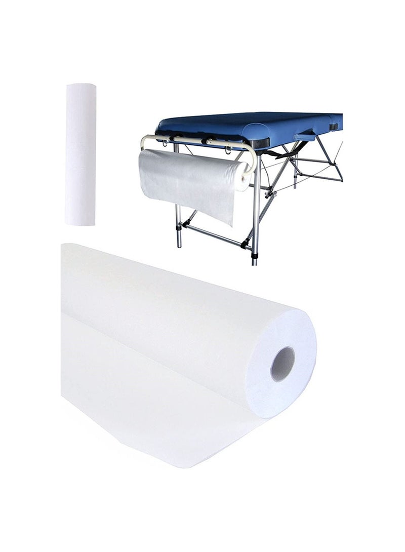 LA PERLA TECH  2 Roll Disposable Non Woven Bed Sheets Massage-Clinic-Salon Table Paper-Pink-White 50 PICS PER ROLL - Image 3