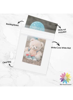 Mat Board Center 8X10 Picture Mat Sets For 5X7 Photo. Includes A Pack Of 50 White Core Bevel Pre-Cut White Core Matte And 50 Backing Board And 50 Clear Bags White - pzsku/ZF406835F2417AAD35E2EZ/45/_/1721308266/4ce35743-5ce4-4314-bdb9-5a3ec4b391ae