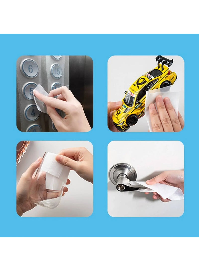 Hoco Portable Alcohol Disinfection Cotton Wipes (100pcs) / Mild Cleaning Performance / Daily Hygiene Companion / Soft Non-Woven Fabric / 75% Alcohol for Bacterial Protection - Image 5