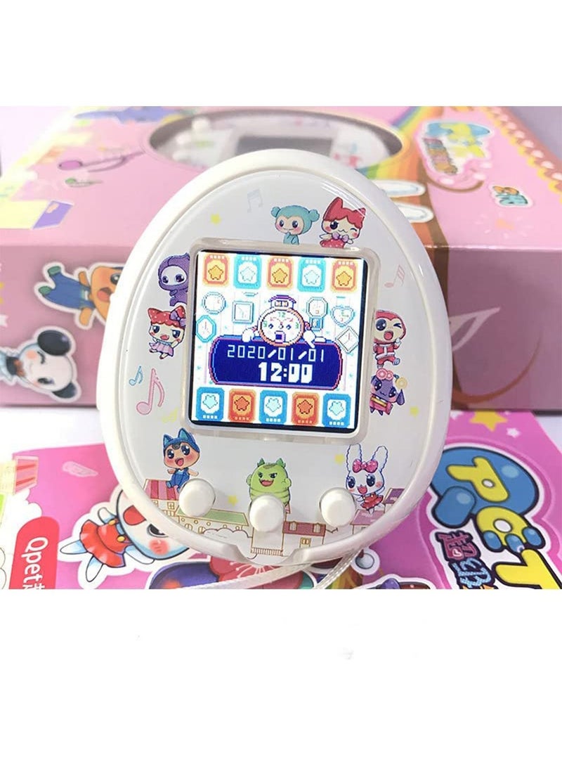 GT-Wheel 12 Pets in One  Animal Pet Cyber Pet Toy Retro Funny, Feed, Care, Nurture-Virtual Pet,90s Toy (White)  - Image 1