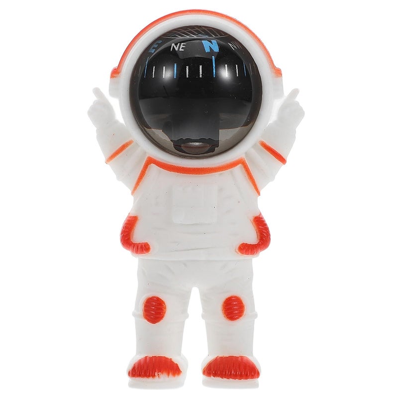 Orange Astronaut Car Compass Dashboard Mount for Outdoor Driving - Image 2