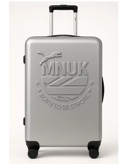 منيك MANCHESTER 28inch Luggage bag| Polycarbonates & ABS Hardside Luggage Trolley with TSA Lock| Double 360Â° 4 Wheeler| Large-28 Inch|Silver
