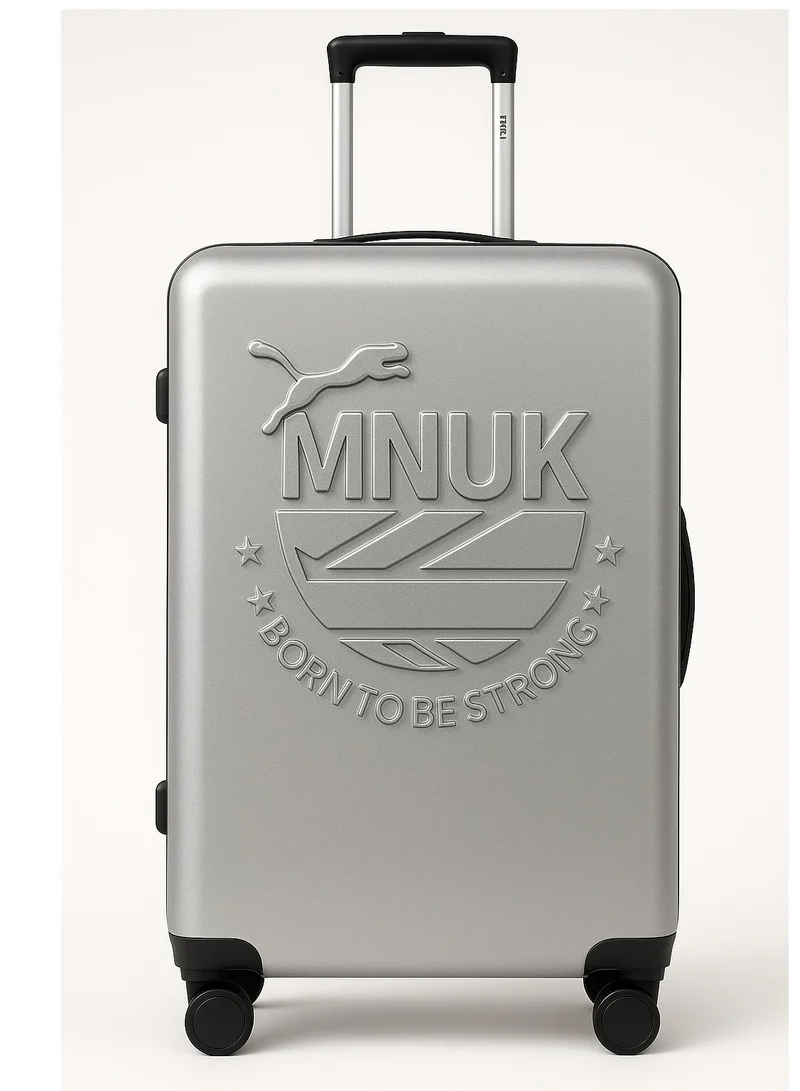 MNUK MANCHESTER 28inch Luggage bag| Polycarbonates & ABS Hardside Luggage Trolley with TSA Lock| Double 360Â° 4 Wheeler| Large-28 Inch|Silver