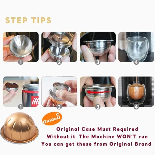 Sesama Stainless Steel Coffee Capsule Compatible for VERTUO NEXT & POP New Model & VertuoPlus &Delonghi ENV135S Machine Coffee Reusable Pods Holder For Vertuo Next Machine & POP (Single Pod) - Image 4