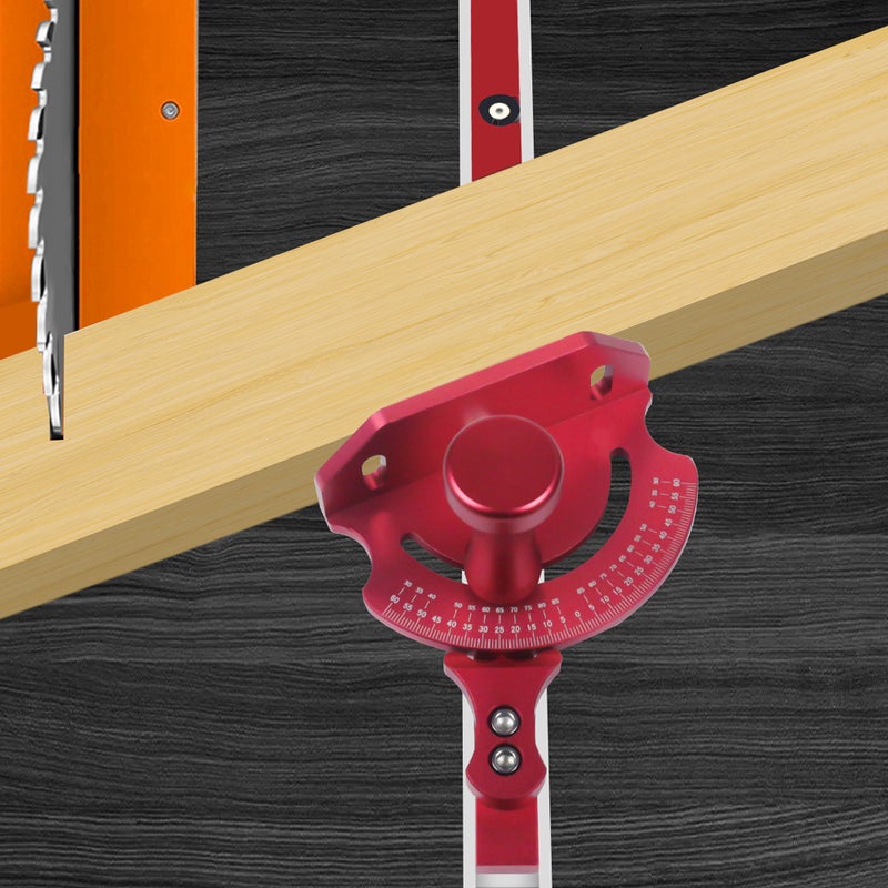 Universal Table Saw Miter Gauge Assembly Aluminum Angle Push Ruler Quick Positioning with 27 Angle Stops for DIY Woodworking Tool - Image 4