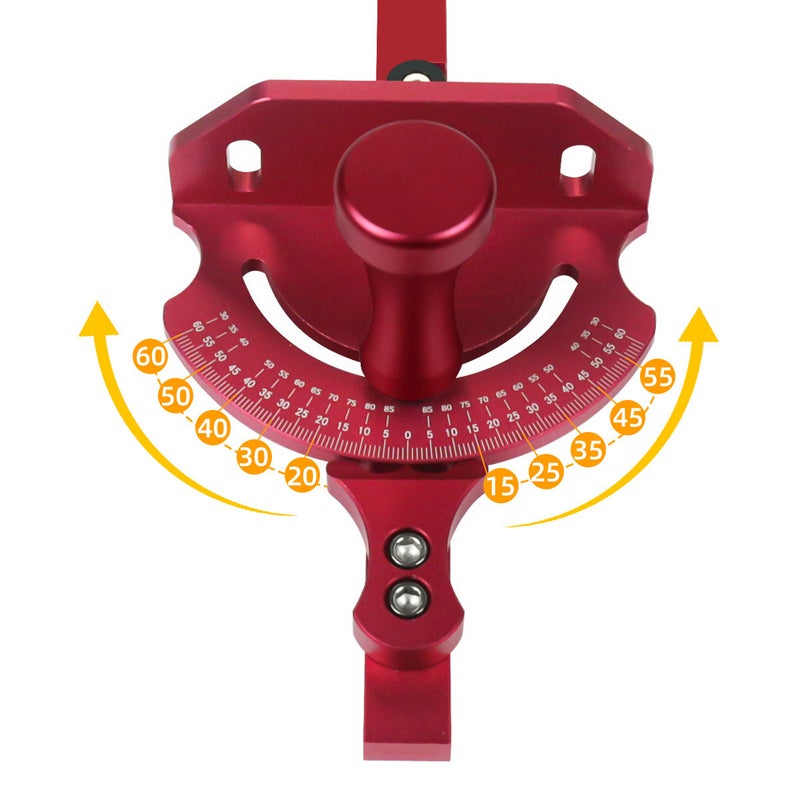 Universal Table Saw Miter Gauge Assembly Aluminum Angle Push Ruler Quick Positioning with 27 Angle Stops for DIY Woodworking Tool - Image 2