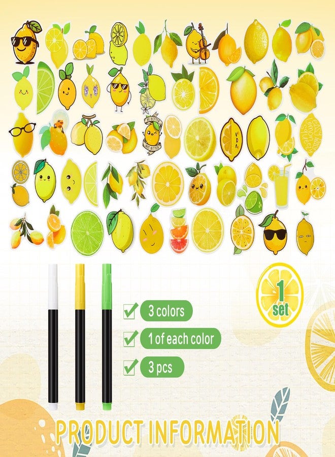 Funnymoom 87 Pcs Lemonade Stand Supplies 30 Lemonade Drink Buckets with Lids and Straws 2 Banners 1 Wooden Blackboard with 3 Chalks Lemon Stickers Reusable Cups for Summer Lemon Birthday Party Fruit Juice Stand - Image 4