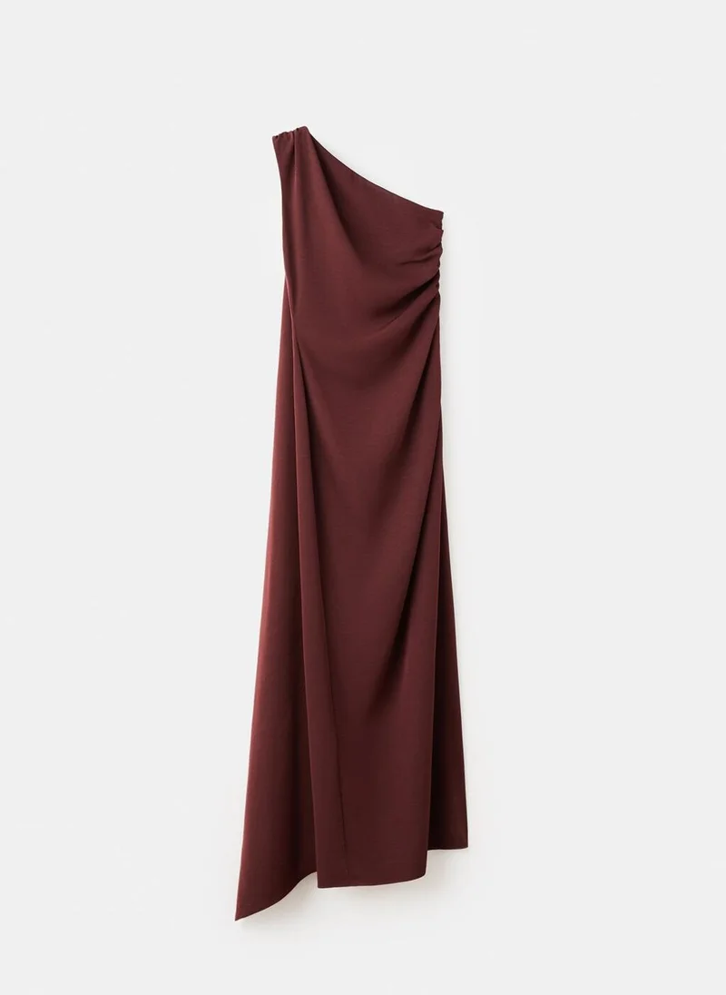 Mango  Asymmetrical dress with scarf for Women | Best Price UAE