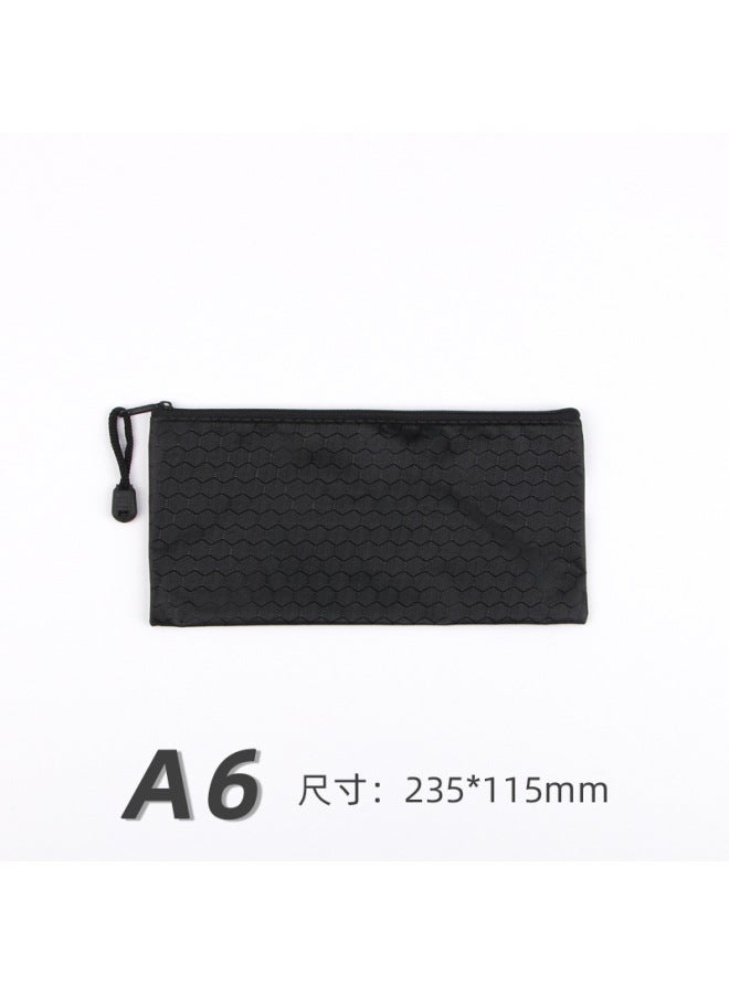 HELPS Zipper File Bag A4 Portable Oxford Cloth Waterproof Material Bag Printable Logo Office Color Thickened Storage Bag - Image 1