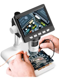 ماركة غير محددة مجهر رقمي بشاشة مايكروسكوب  LCD 4.3 50X - 1000X مع 8 مصابيح LED قابلة للتعديل، مجهر USB لويندوز/MacOS،  - Image 1