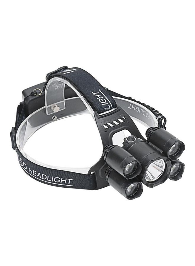 5-LED USB Rechargeable Long-Range Camping Headlight - Image 2