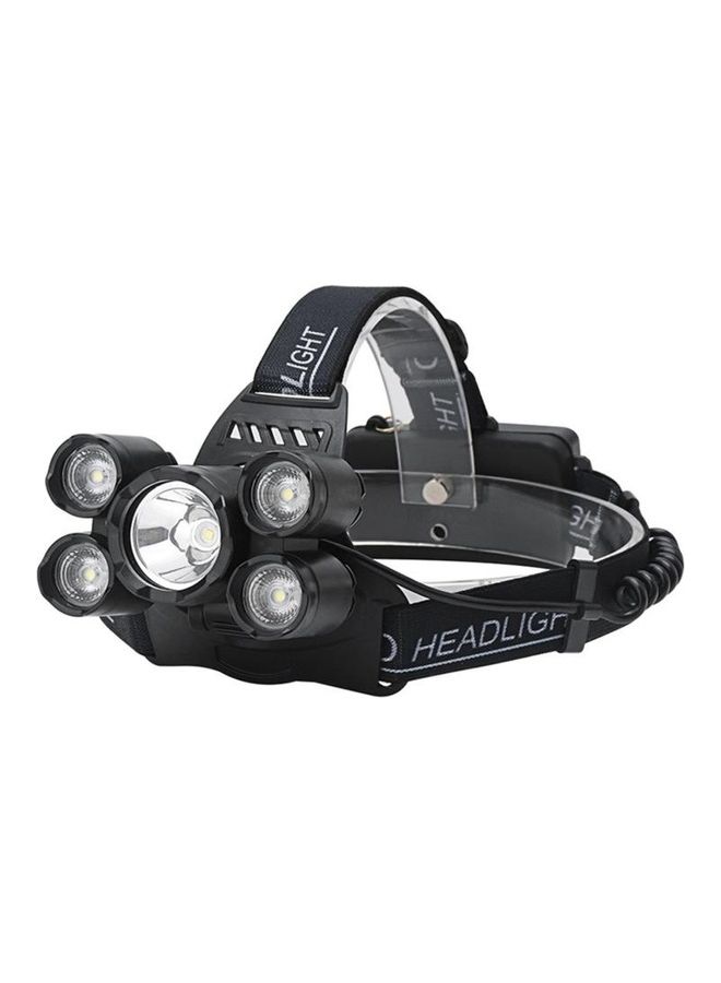 5-LED USB Rechargeable Long-Range Camping Headlight - Image 1