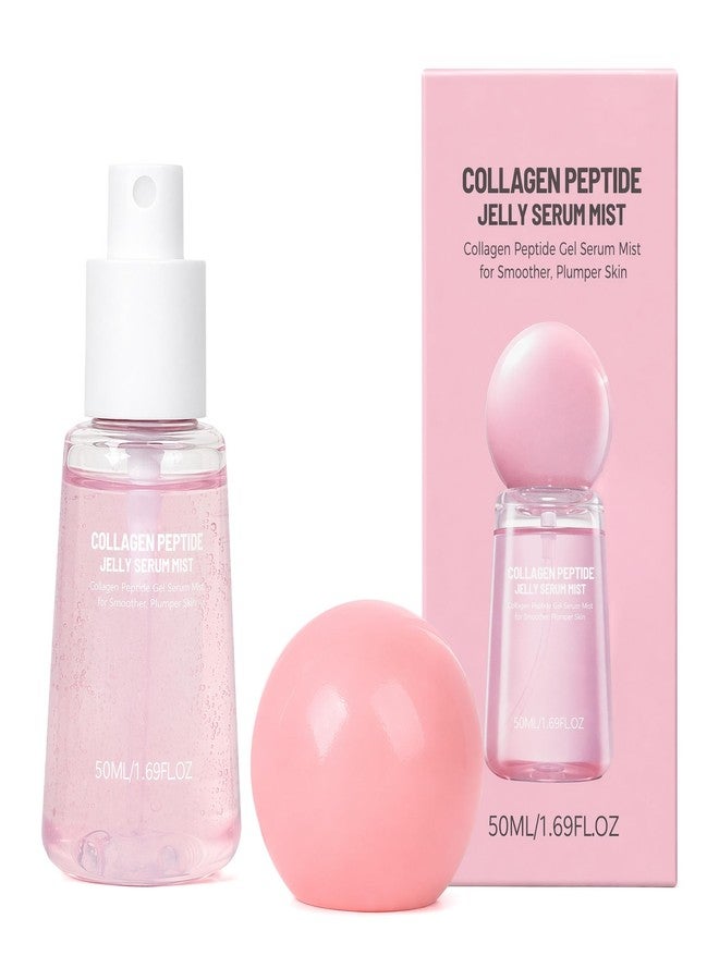 Aikertec Collagen Peptides Jelly Serum Mist, Hydrating Face Mist, Sprayable Hydrogel Moisturizer, For Dewy, Smooth, Radiant Skin, Korean Travel Size Gift for Women, Self Care Essentials, 1.69 fl oz - Image 1