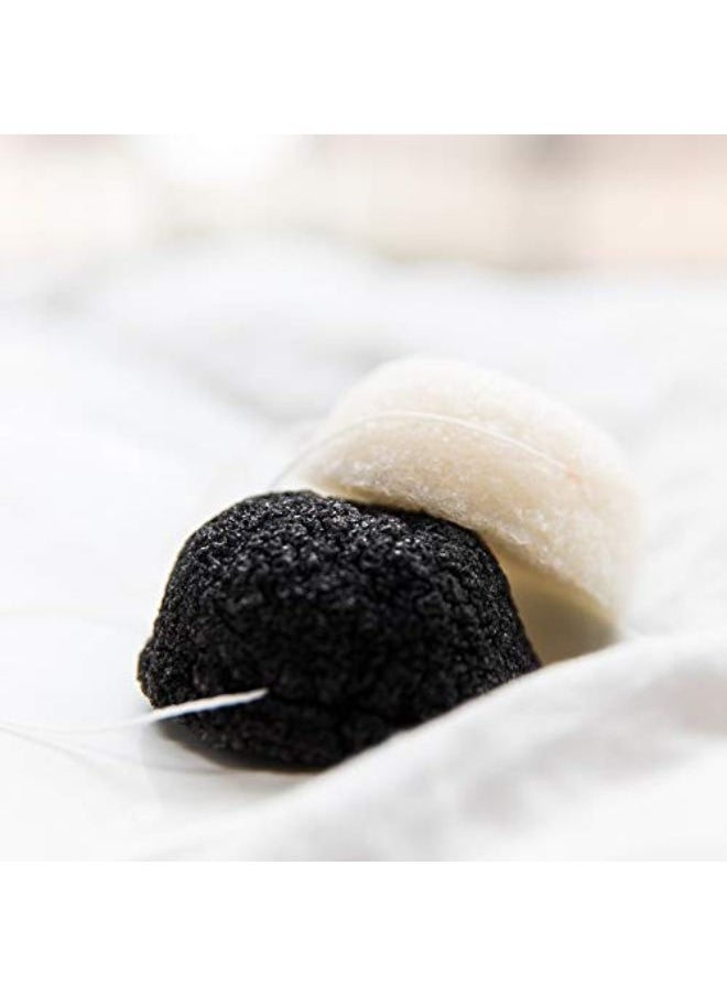 2 Pack Of Natural Facial Sponges For Gentle Cleansing And Face Exfoliating Loofah For Use With Wash, Cleanser Or Oil To Clean Skin (1 White Natural, 1 Black Charcoal) - pzsku/ZF4074C0E344048498A22Z/45/_/1646065709/52058f57-8d1d-40e2-b9a7-6bc6339f7aa0