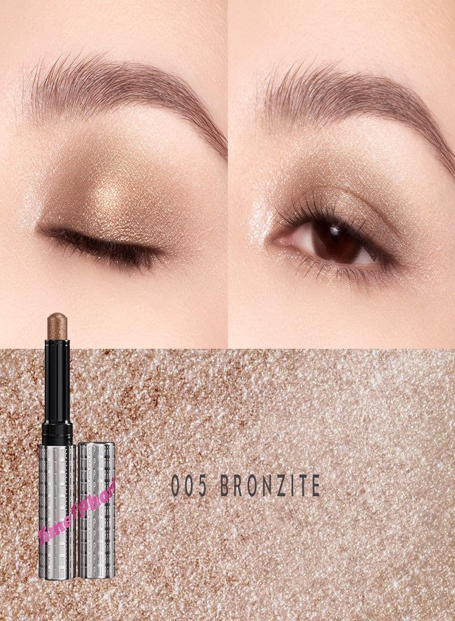 TIMEPHORIA Illumina Jelly Gel Eyeshadow Stick 005 Bronzite - Neutral Rose Shimmer Sparkle Finish, Cream Texture With Cooling Feel, Long-Lasting Crease-Proof Smudgeproof Eye Shine, Easy Application - Image 2
