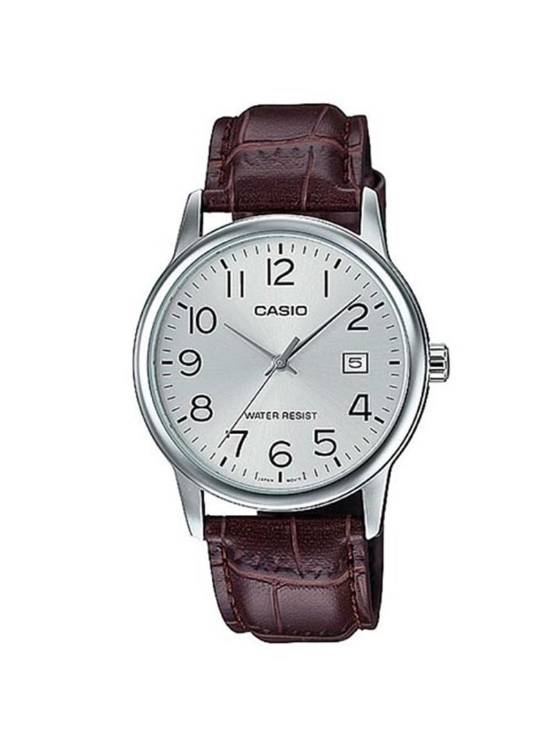 CASIO ساعة كاسيو للرجال بسوار من الجلد MTP/LTP-V002L-7B2UDF - Image 2