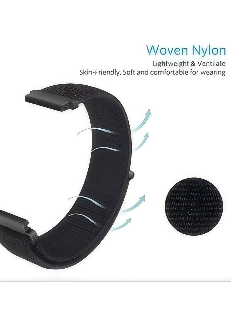 Nylon Watchband Replacement Bracelet for Redmi Watch 5 Active/Lite Black - Image 2