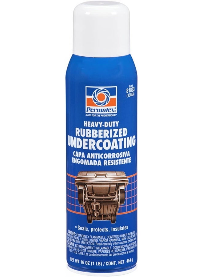 Permatex 81833 Heavy Duty Rubberized Undercoating, 16 oz. net Aerosol Can