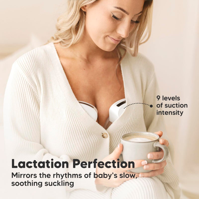 KeaBabies Breast Pump Hands Free, Wireless Breast Pump Wearable - Double Electric Breast Pumps Portable, On The Go Automatic Baby Breastfeeding Milk Pump Machine, 24mm Flange, Pulse S10 Pro (Zen) - Image 2