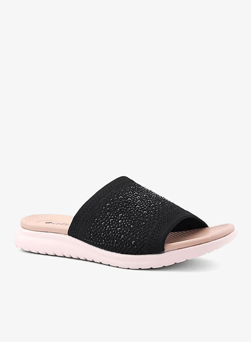 كابلي صنادل نسائية مسطحة بحزام للكاحل